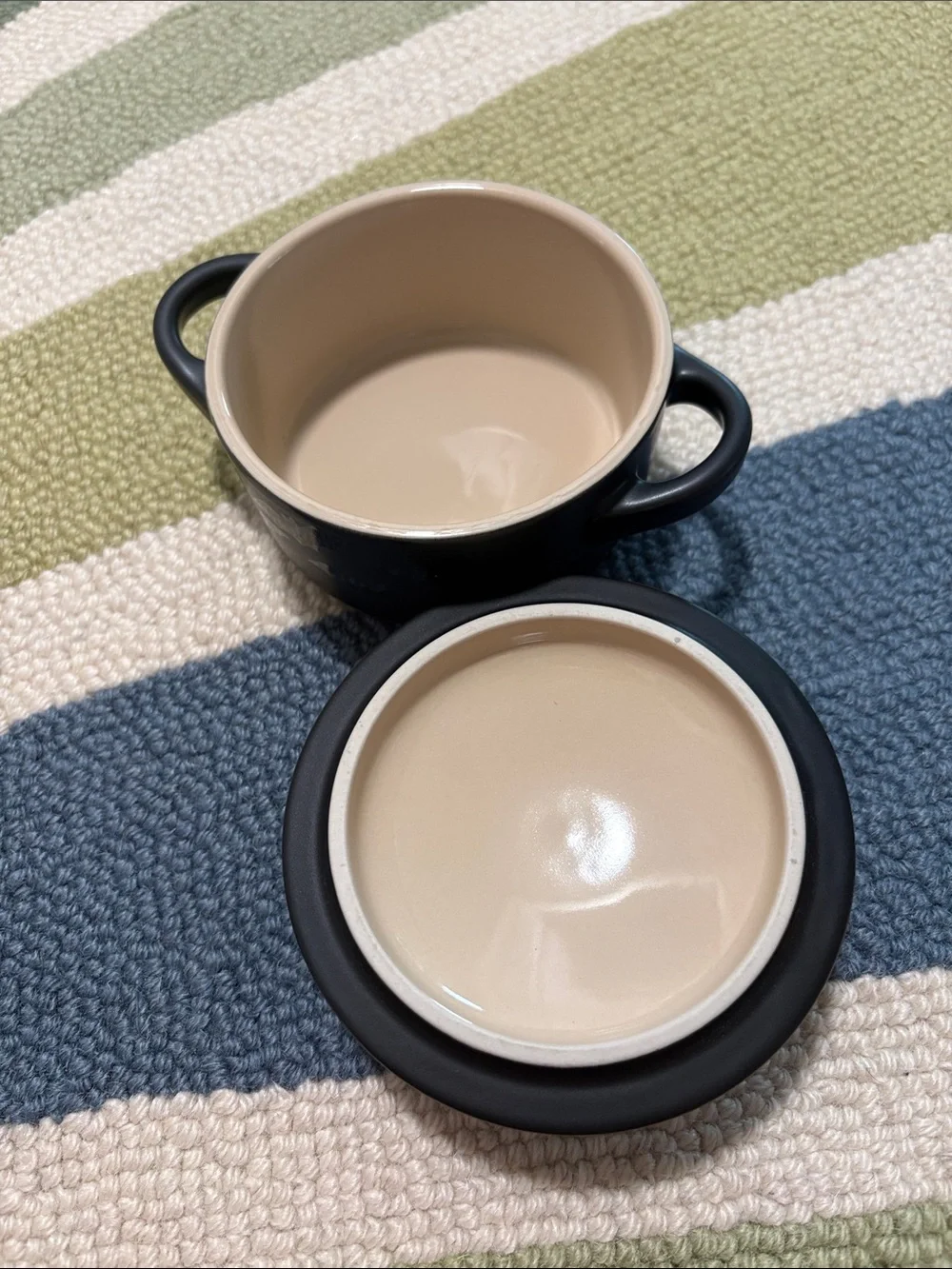 Le Creuset Black Bat Mini Cocotte with Lid
